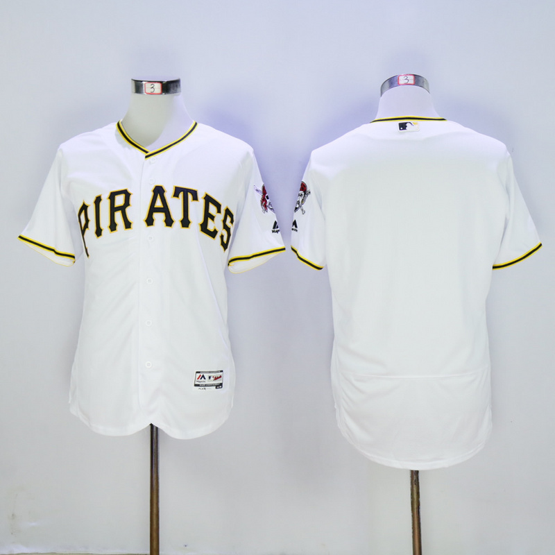 Men Pittsburgh Pirates Blank White Elite MLB Jerseys1->pittsburgh pirates->MLB Jersey